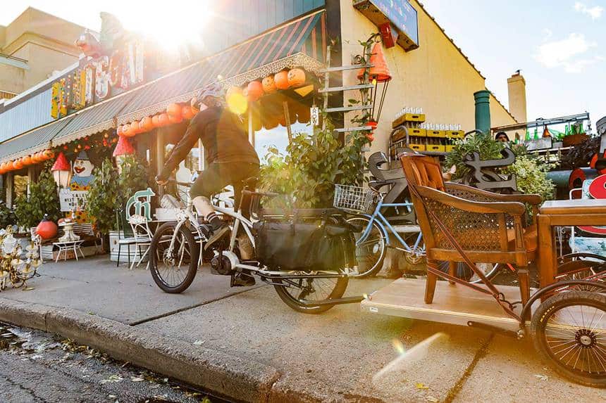 Easy E-Biking - cargo e-bike city street, helping to make electric biking practical and fun
