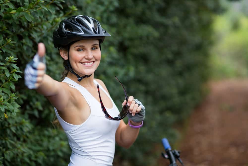 Easy E-Biking - Woman wearing bicycle helmet, helping to make electric biking practical and fun