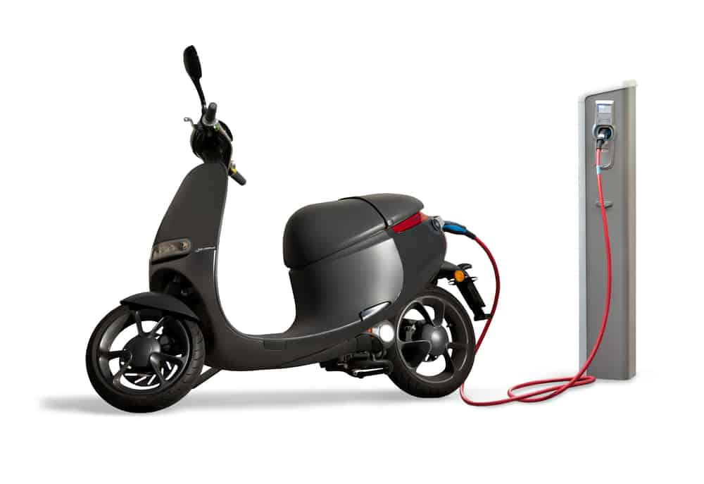 Easy E-Biking - Electric scooter charging, helping to make electric biking practical and fun